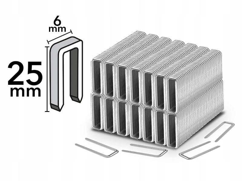 

Zszywki typ 55 do Takera Parkside długość 25 mm