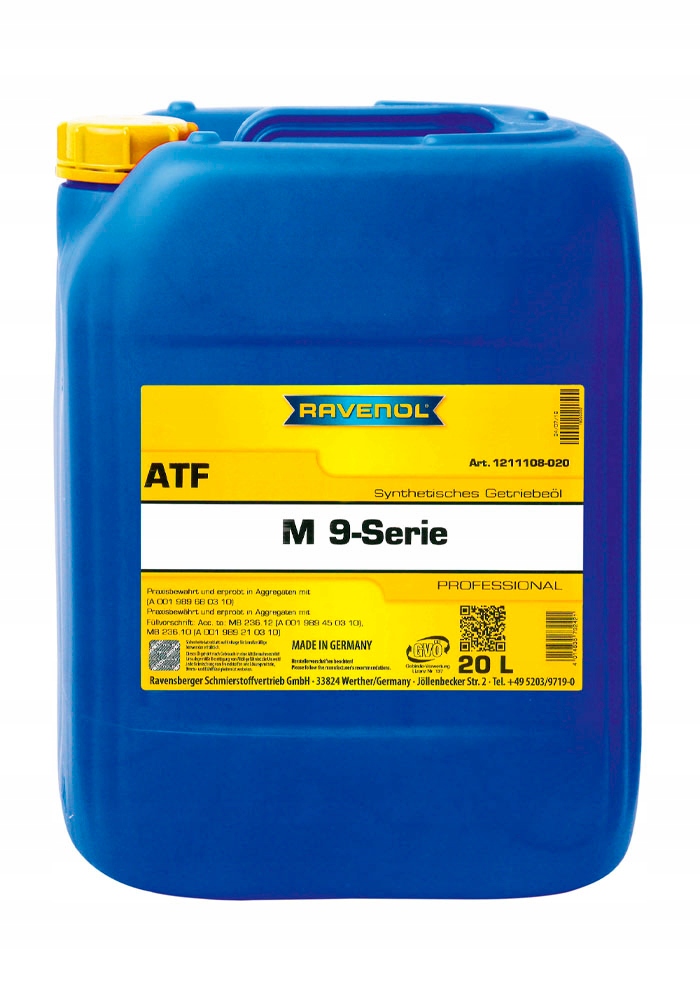 Olej RAVENOL ATF M 9-Serie 20L+ GRATIS