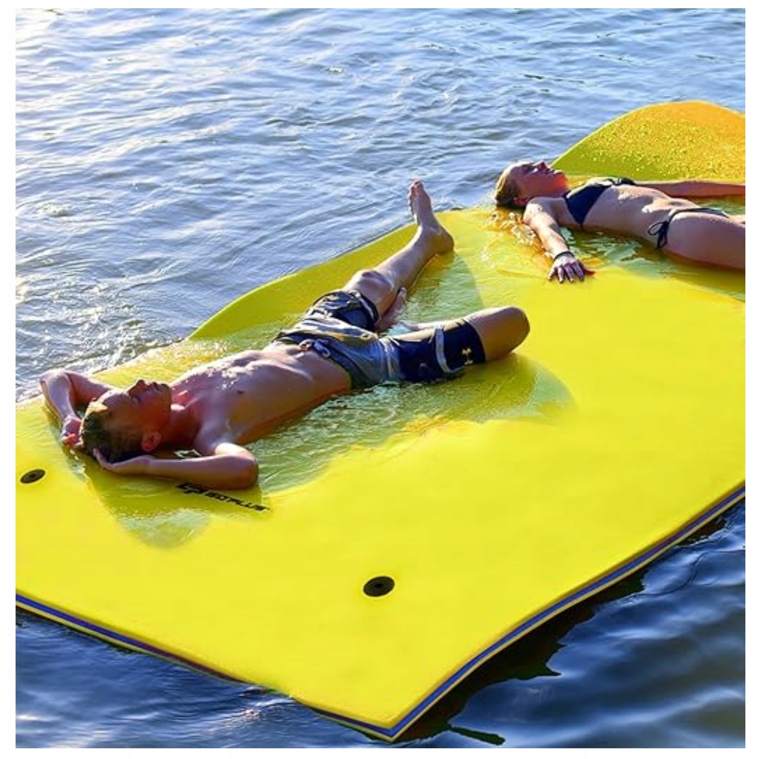 Duża Mata Pływająca Wyspa 270X180 CM Do Opalania Wypoczynku Na Wodzie 300KG