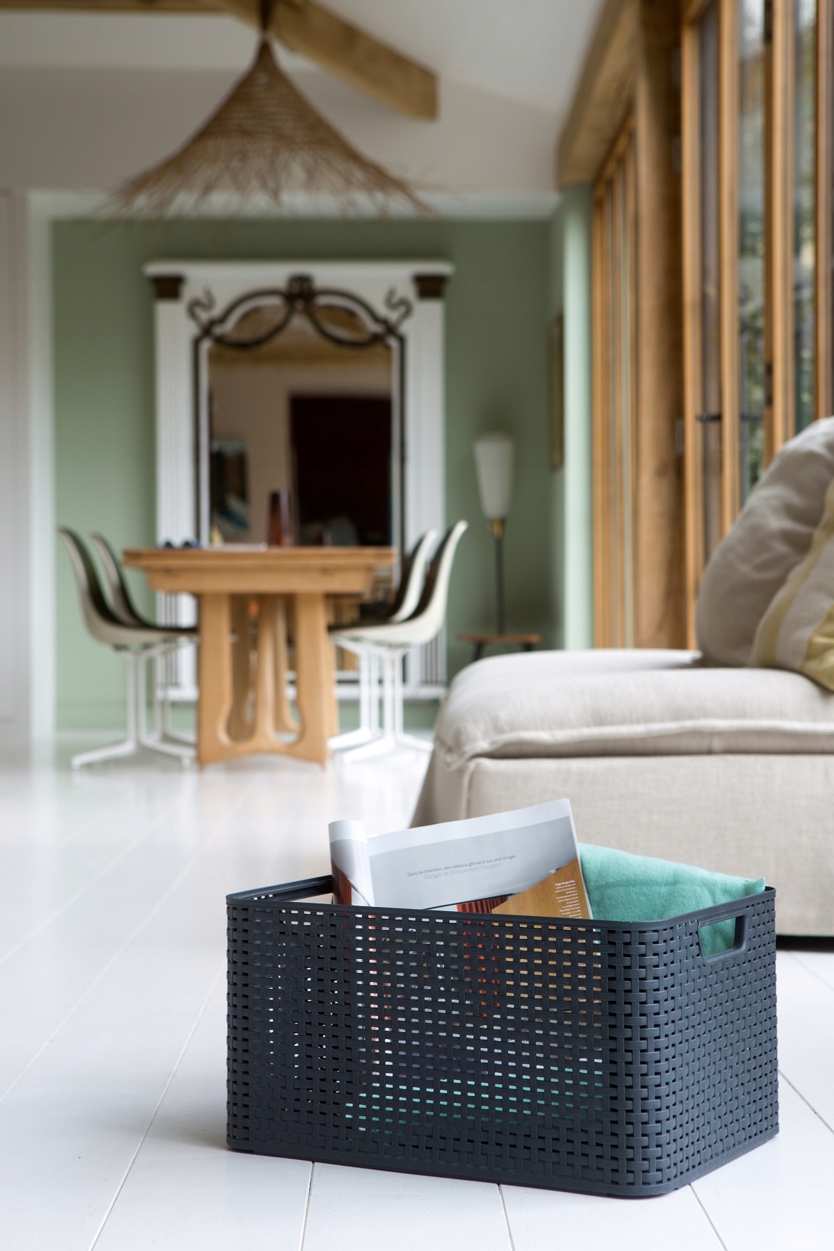 Koszyk, pudełko Rattan Style L CURVER Kod producenta 205851