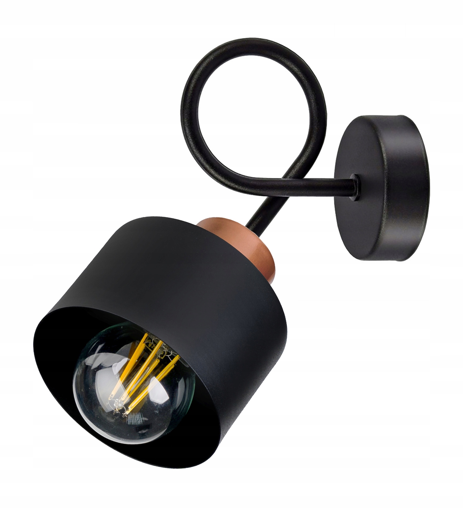 

Lampa Kinkiet E27 ścienny stały loft metal Kubek