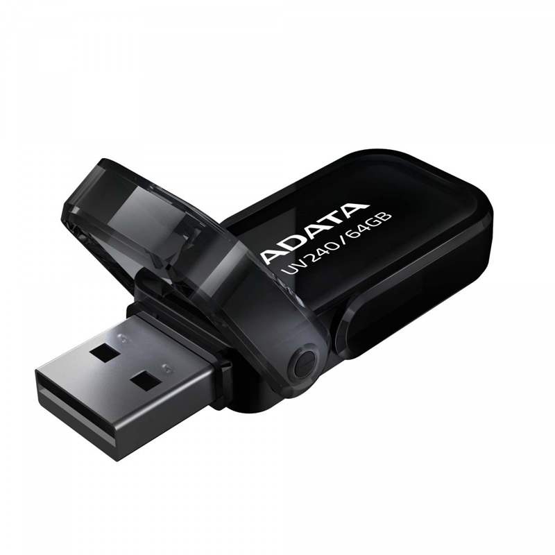 Флешка ADATA UV240 64GB USB 2.0 черный 64 ГБ USB 2.0 черный