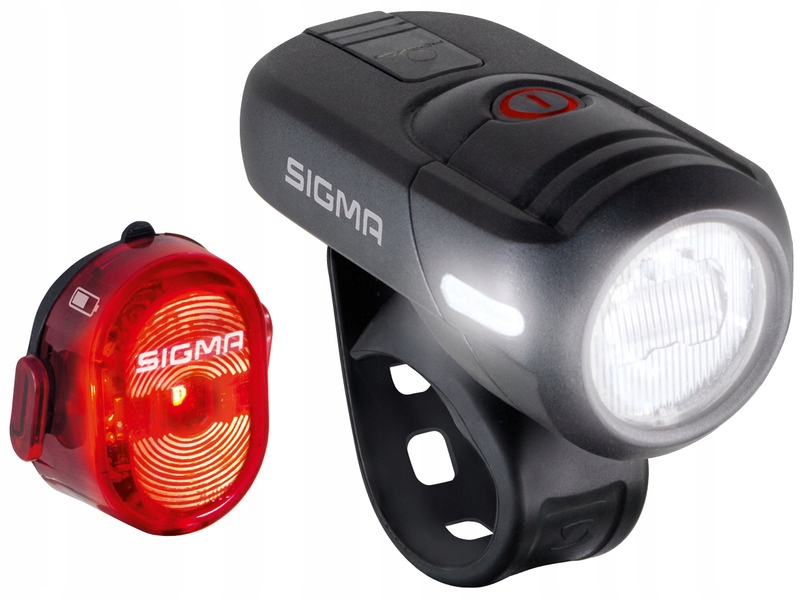 Zestaw lampek rowerowych Sigma Aura 45 Nugget II