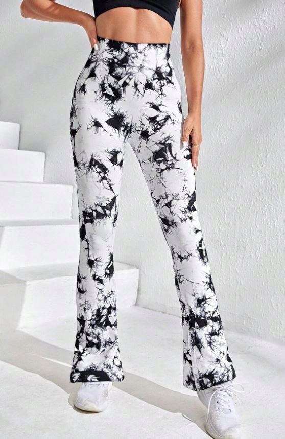 Legginsy Sportowe Damskie Długie Dzwony L Vwe