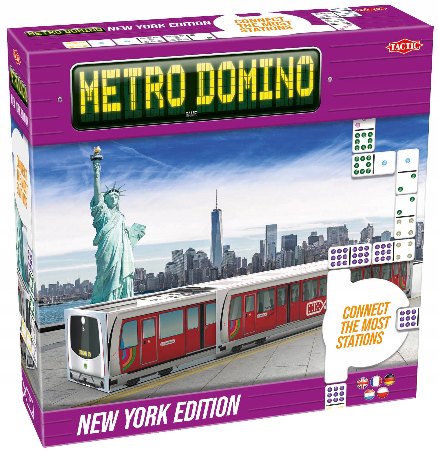 Tactic Metro Domino Nowy York 55 płytek Oczka do 9