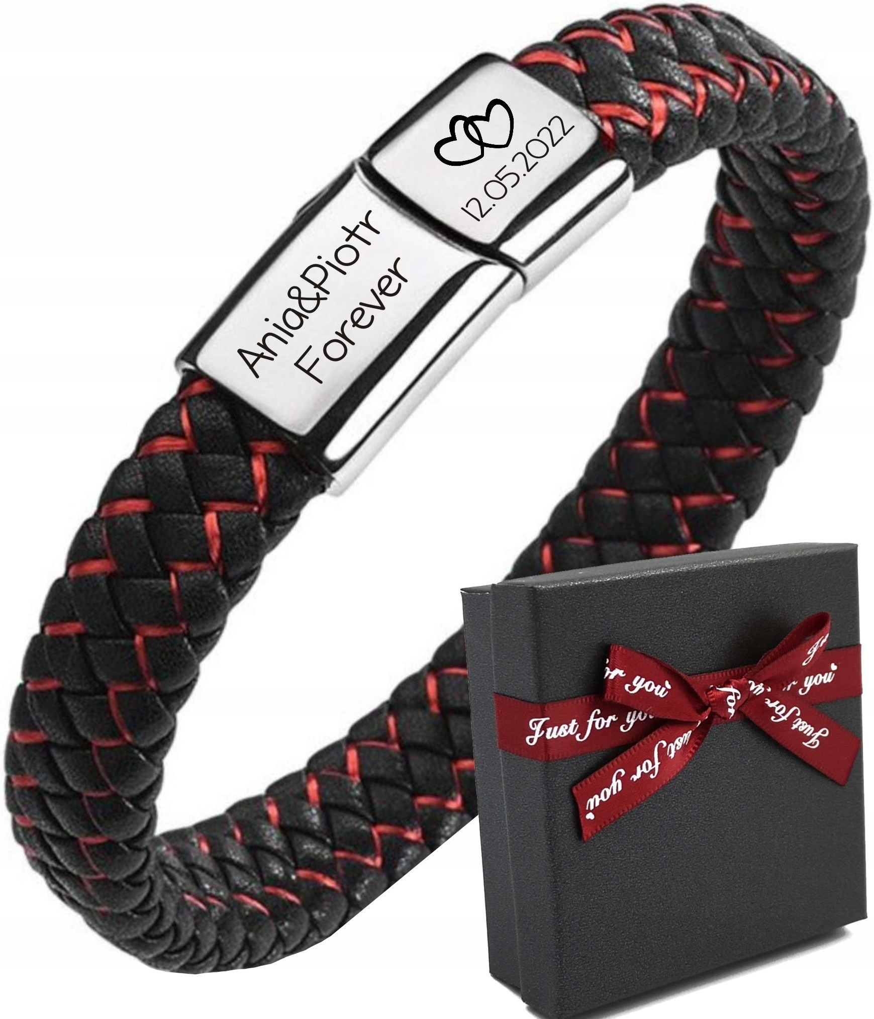 Pánský Náramek Z Kůže Dárek Gravírování Pro Něj