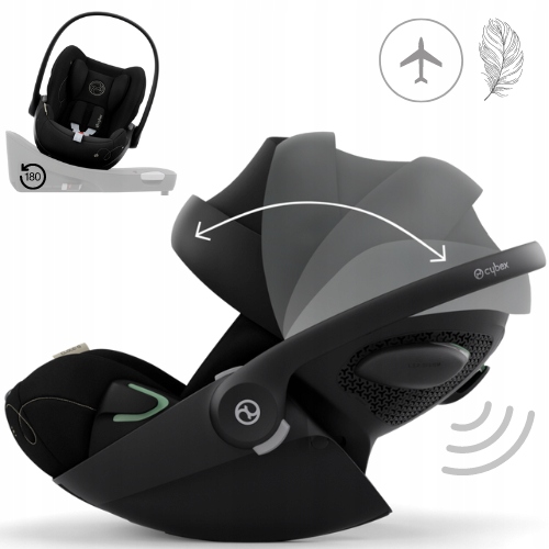 Fotelik samochodowy Cybex Cloud G 0-13 kg czarny tyłem do jazdy Outlet