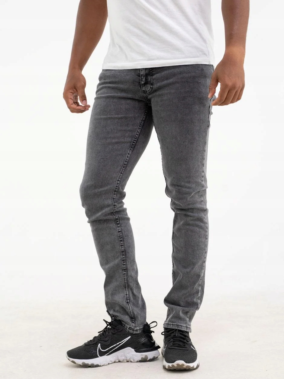 Pánske dámske džínsové NOHAVICE DENIM PL TRENDY POHODLNE Basic Slim 6220 Black 36