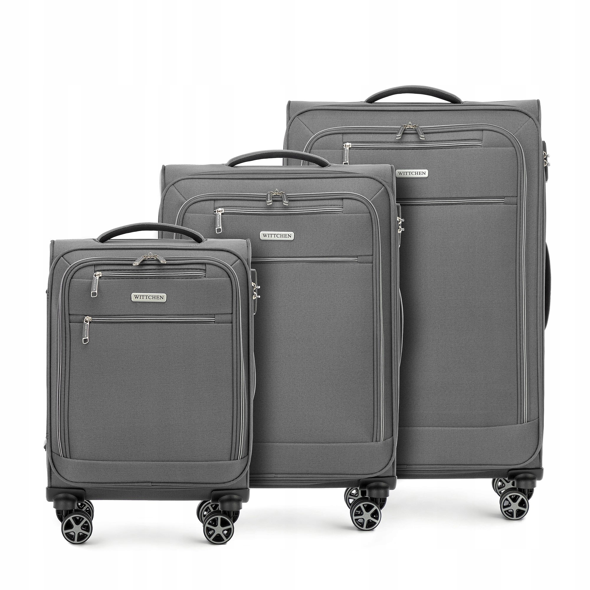 Wittchen Walizka miękka zestaw poliester 56-3S-17S-00 93 Soft Move LINEl