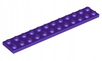 

Lego 2445 Płytka 2x12 fioletowa Nowa (4g)
