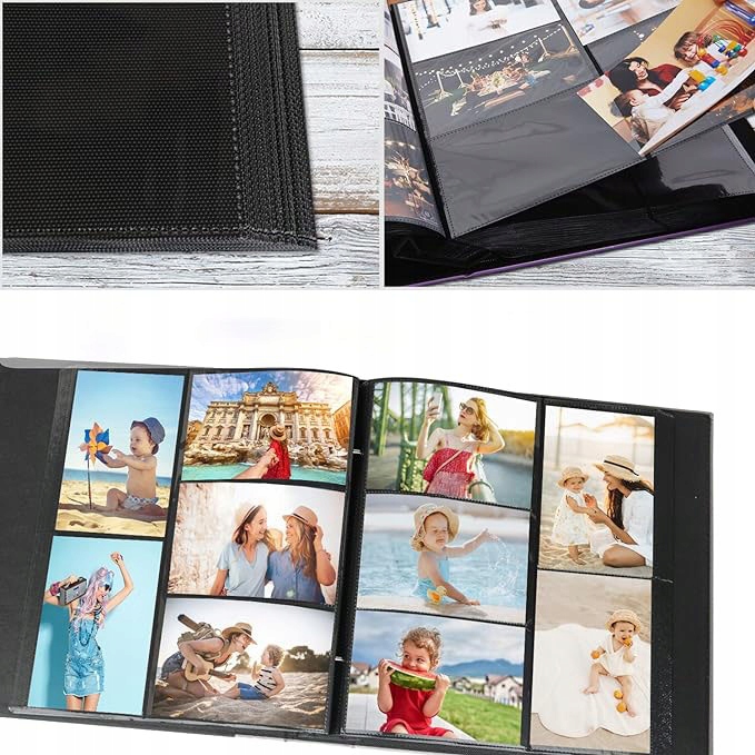 ALBUM FOTOGRAFICZNY NA ZDJĘCIA 10 x 15 cm NA 1000 ZDJĘĆ CZARNY Producent Inna