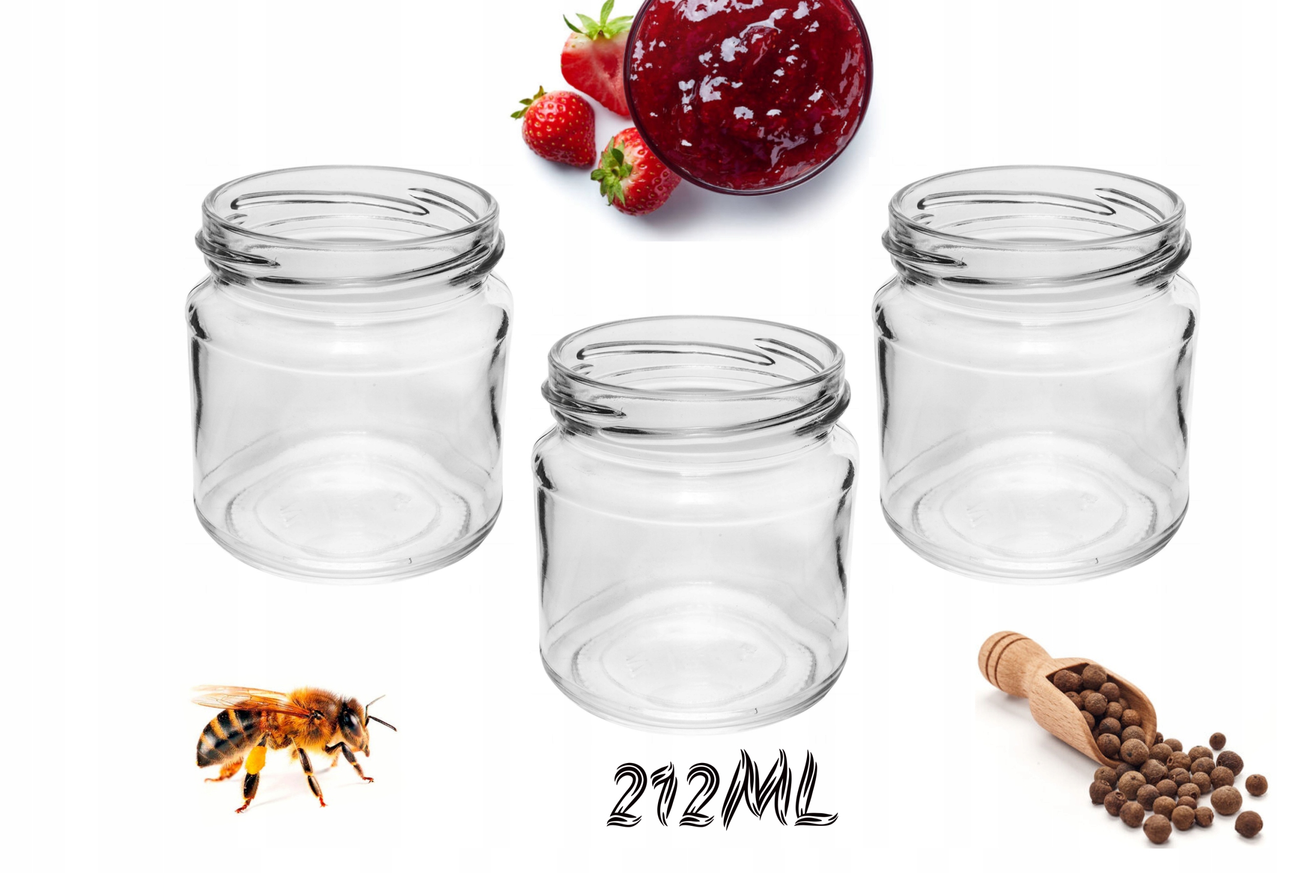 

słoiki 10szt 220ml Słoik 212ml dżem sok owoce