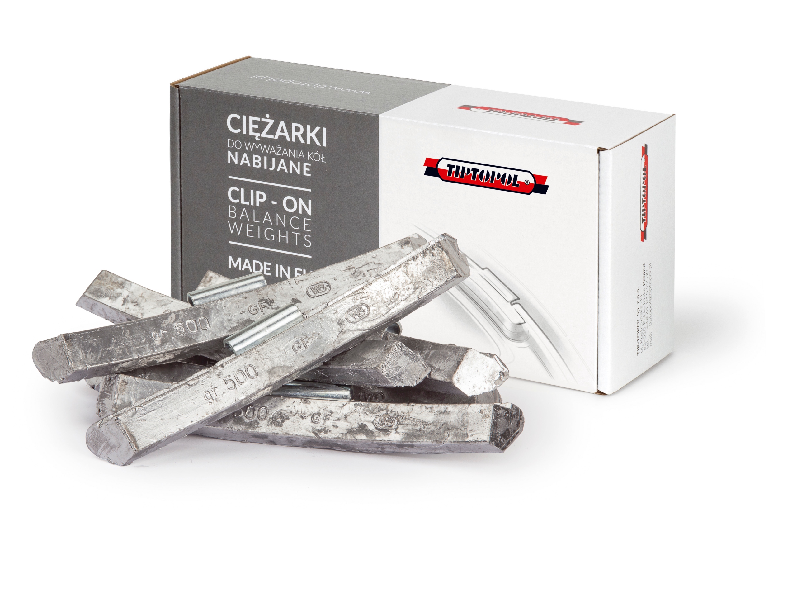 CIEZARKI OLOWIANE NABIJANE FELGI STAL TRUCK 500g Producent code TPTBL 500