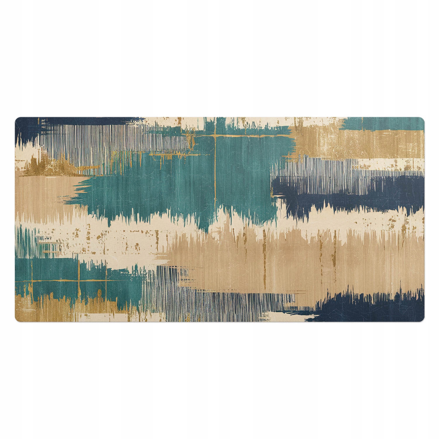 Vinylová podložka na stůl se stylovým potiskem Umělecké pruhy 100 x 50 cm