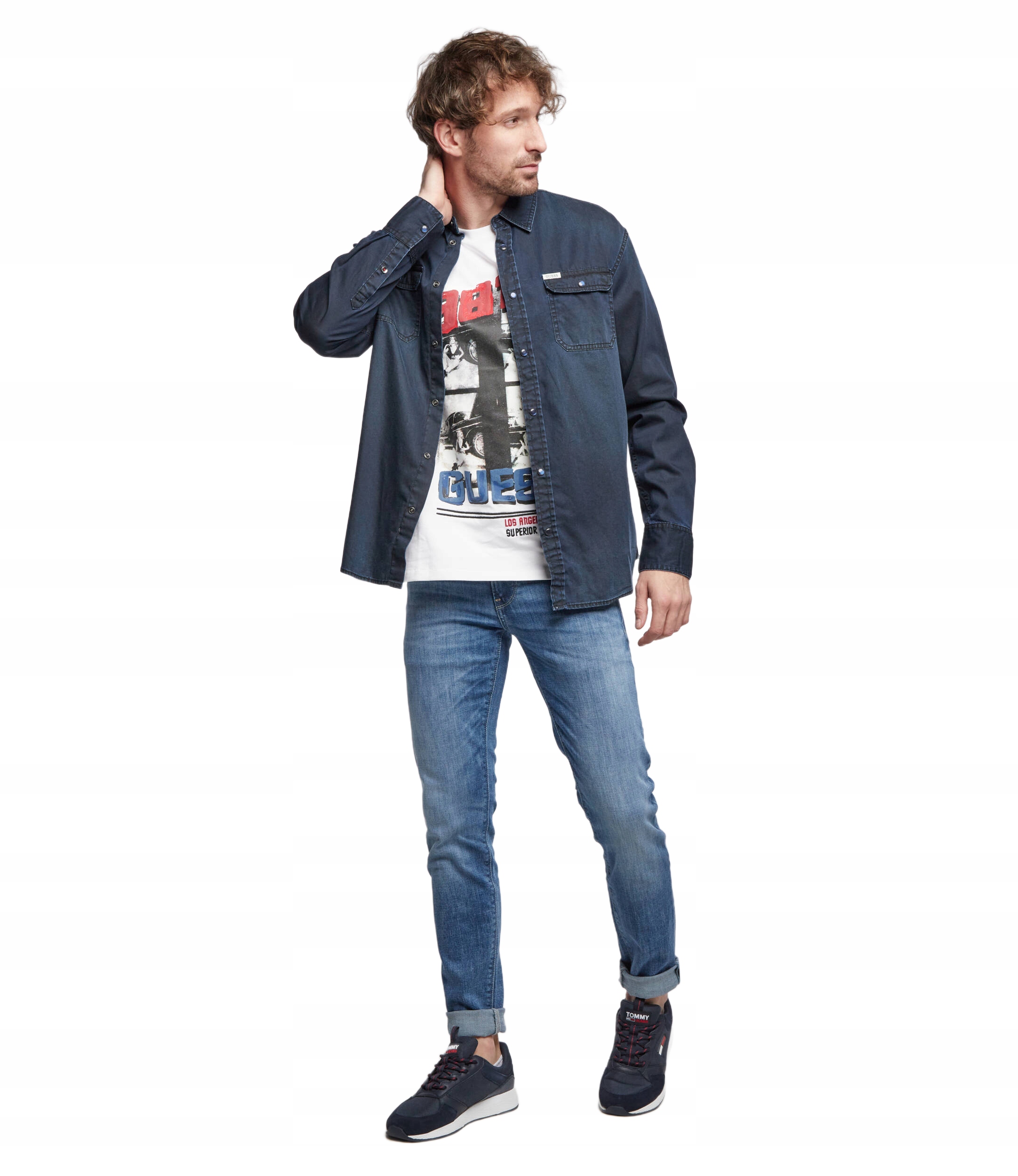 Pepe Jeans Pánské, Modré Trubičky S Oděrkami 31/32 CM