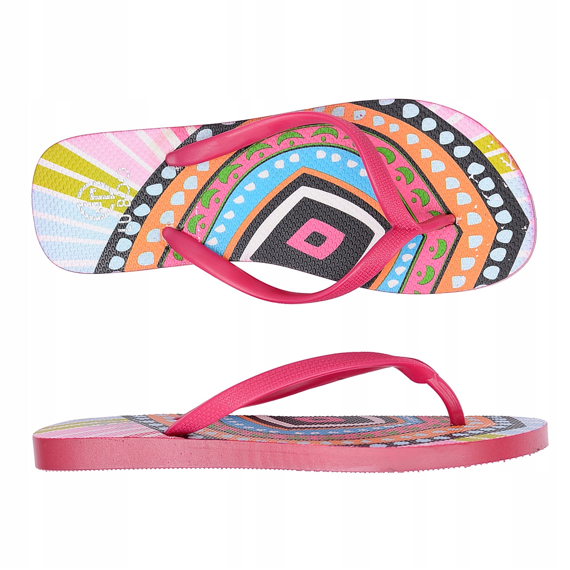 

Różowe Guma Buty Japonki damskie Lu Boo r.36