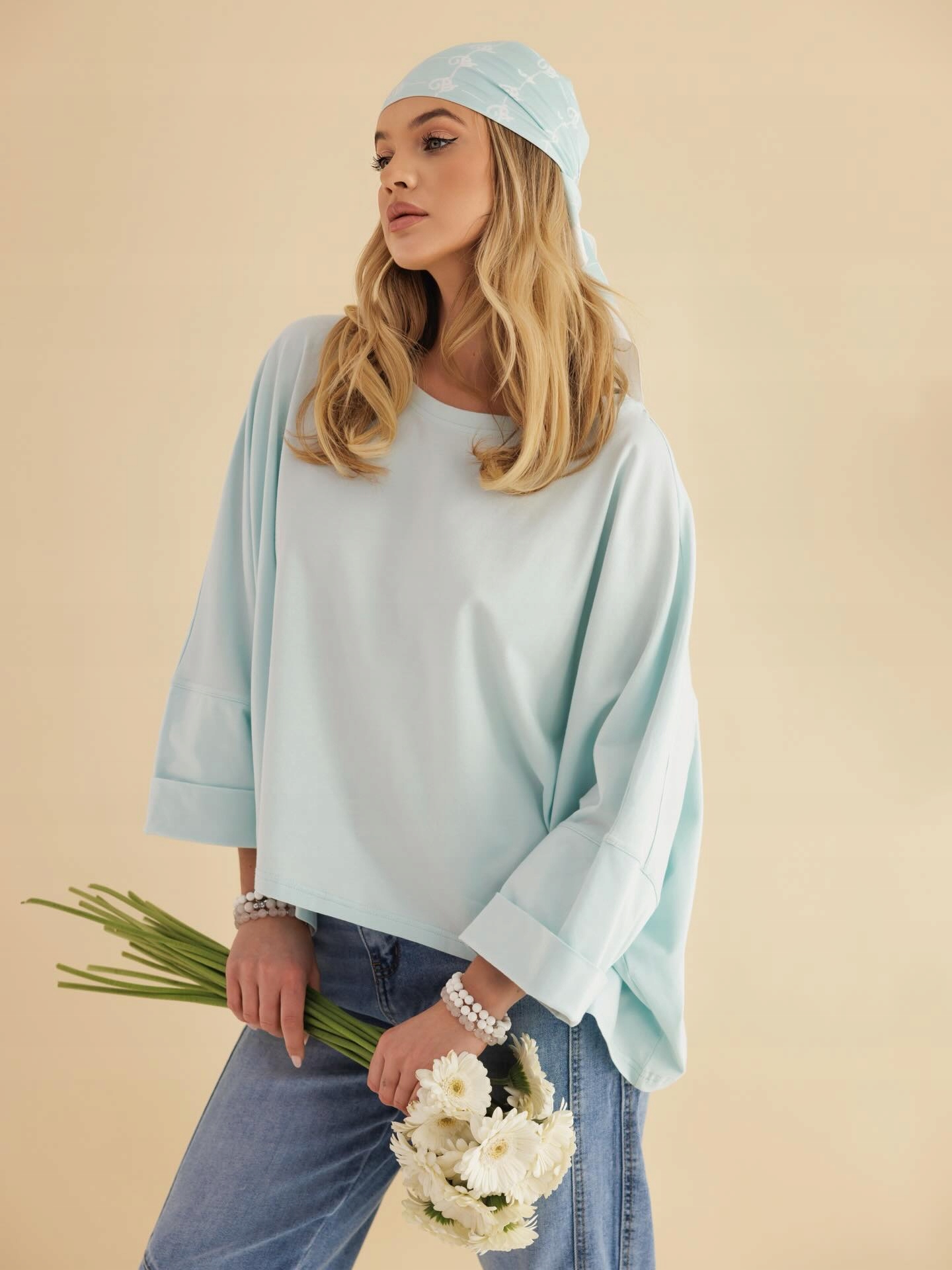 By O La La! Netopýří Blůza Emily Světle Modrá/máta (blue Mint) Univerzální