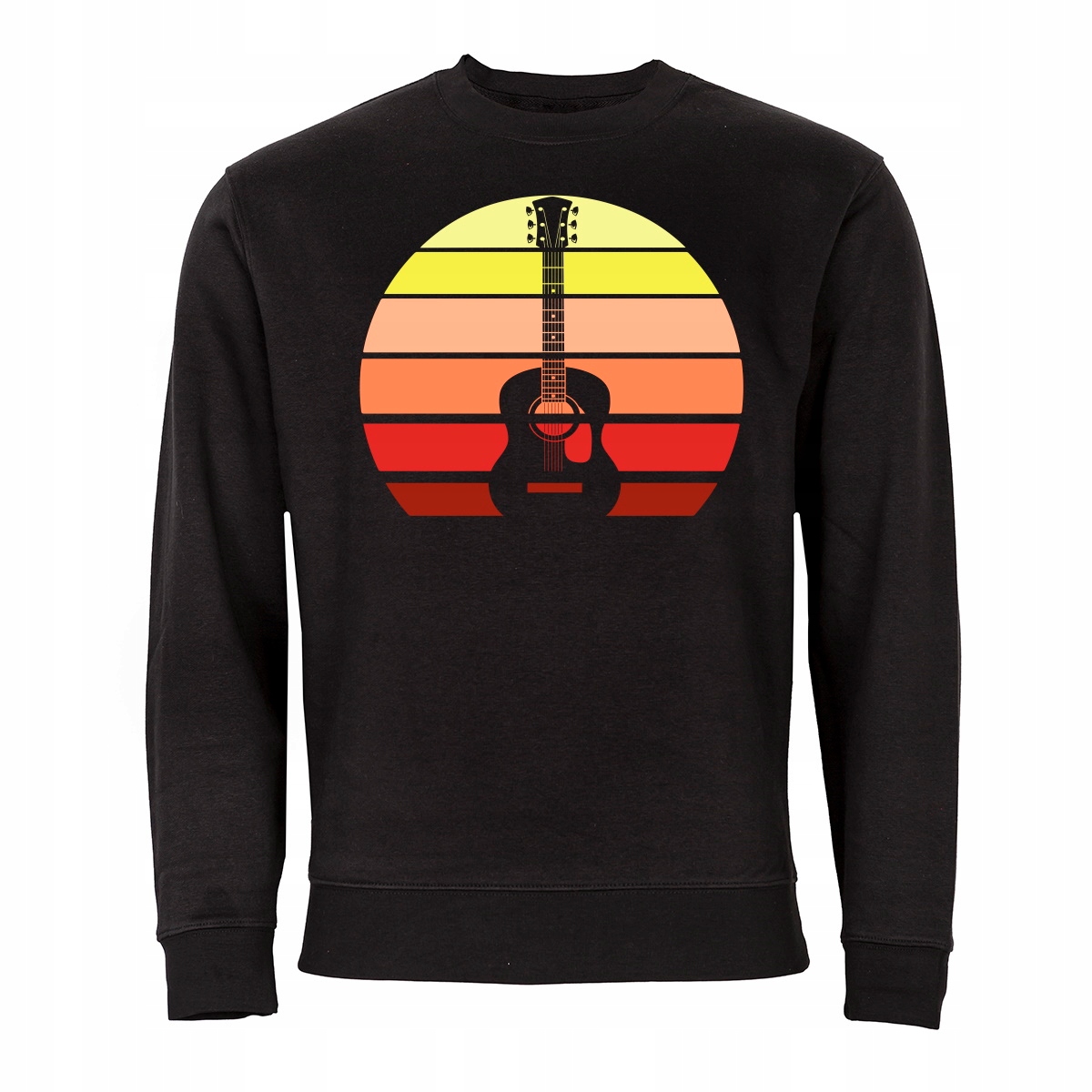 

Czarna Bluza Muzyczna Dla Muzyka Gitara Retro