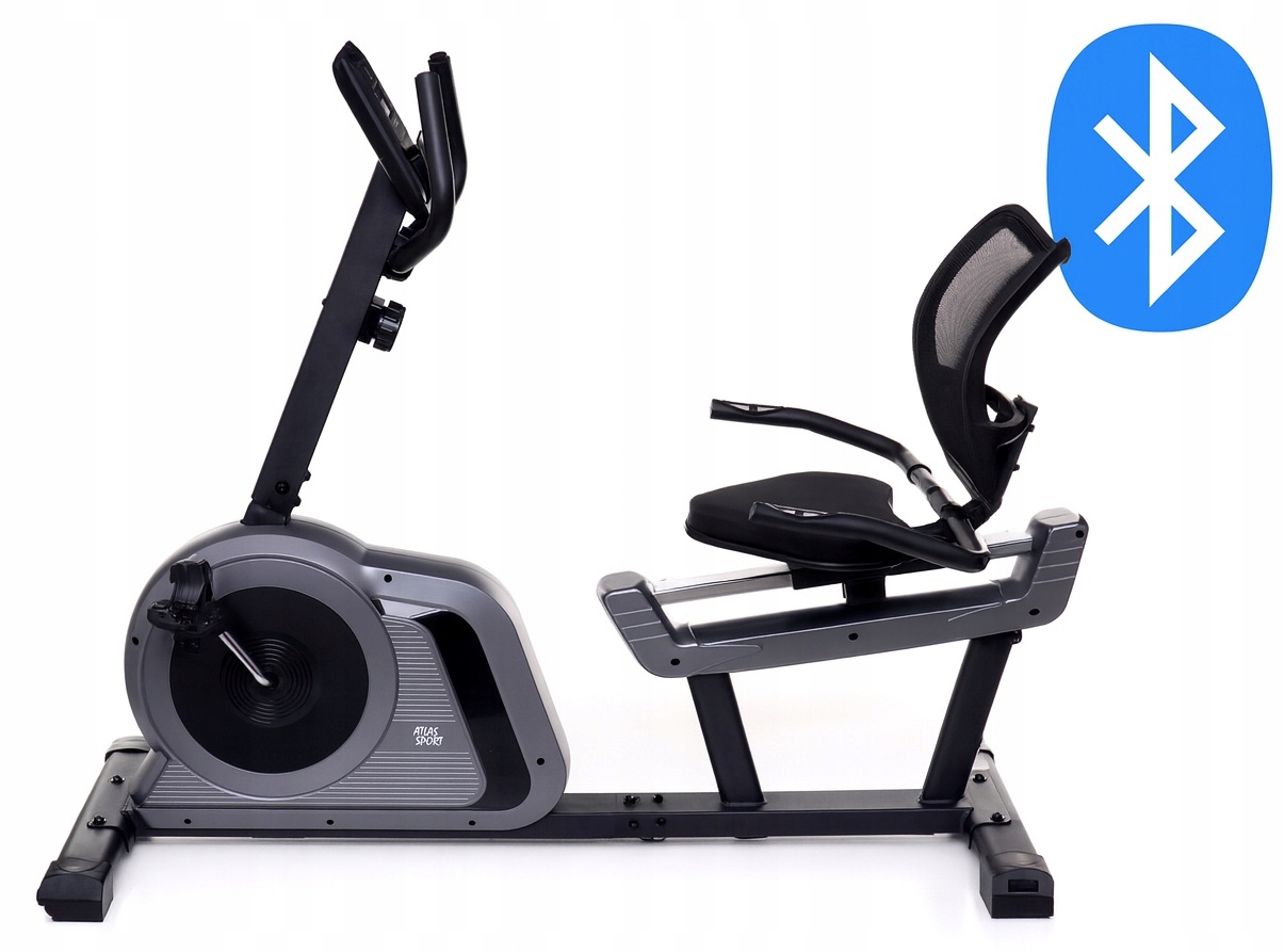 Rower treningowy magnetyczny poziomy rowerek Atlas Sport Profi Rec