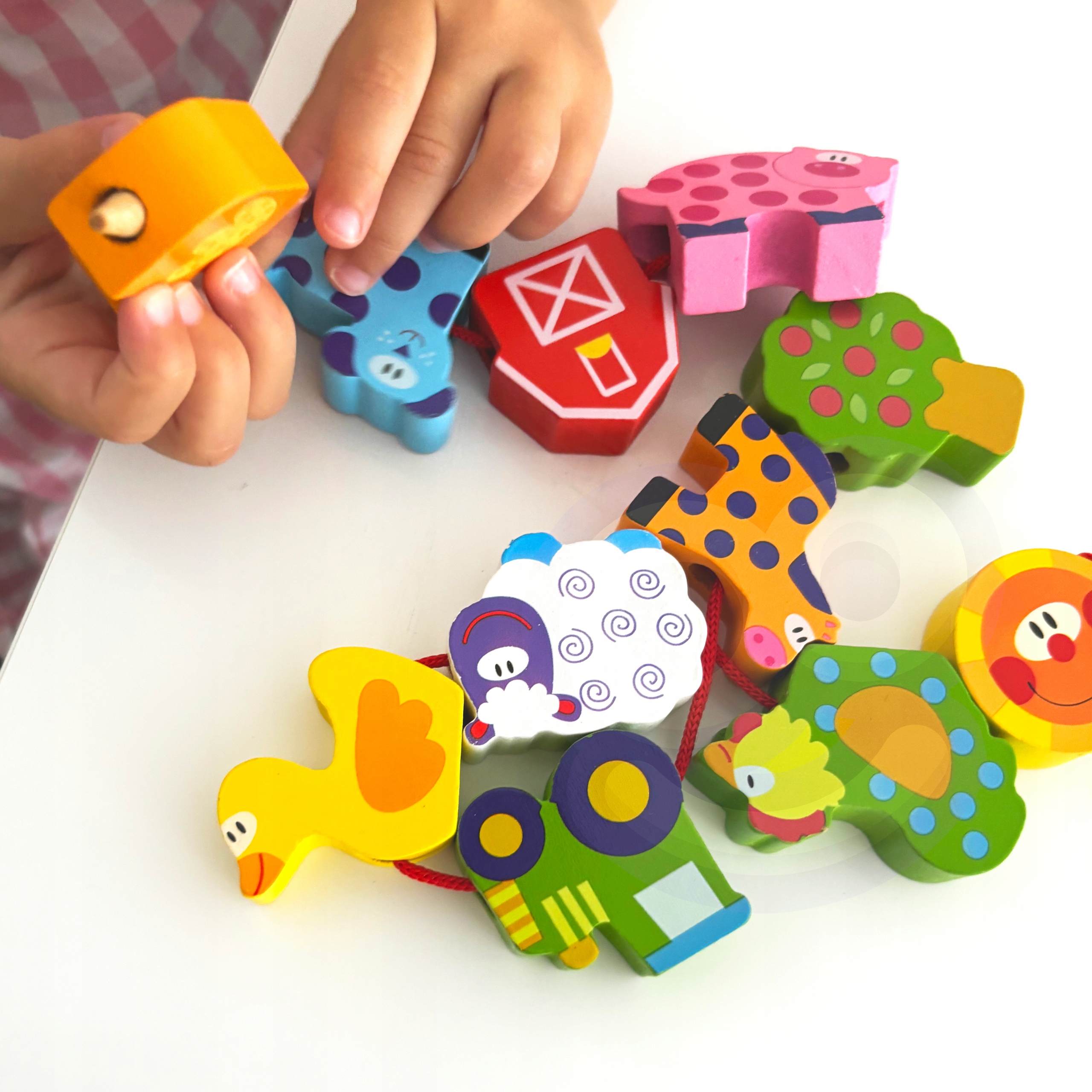 NAWLEKANKA KLOCKI MONTESSORI FARMA ZWIERZAK WOOPIE Marka Woopie