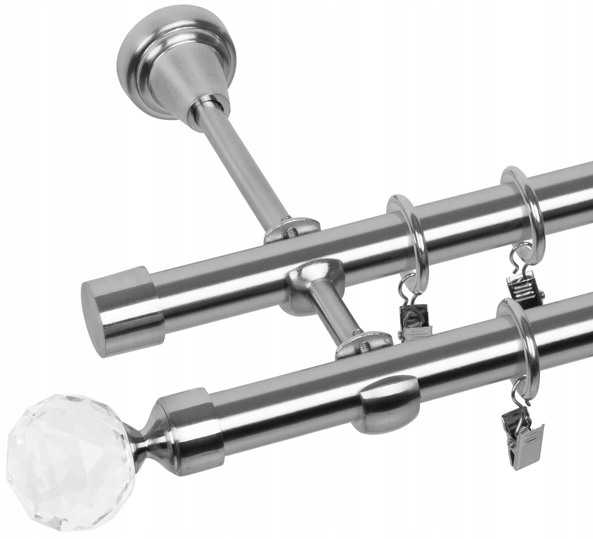 

Karnisz Do Salonu+ciche Kółka, Podwójny 220 cm