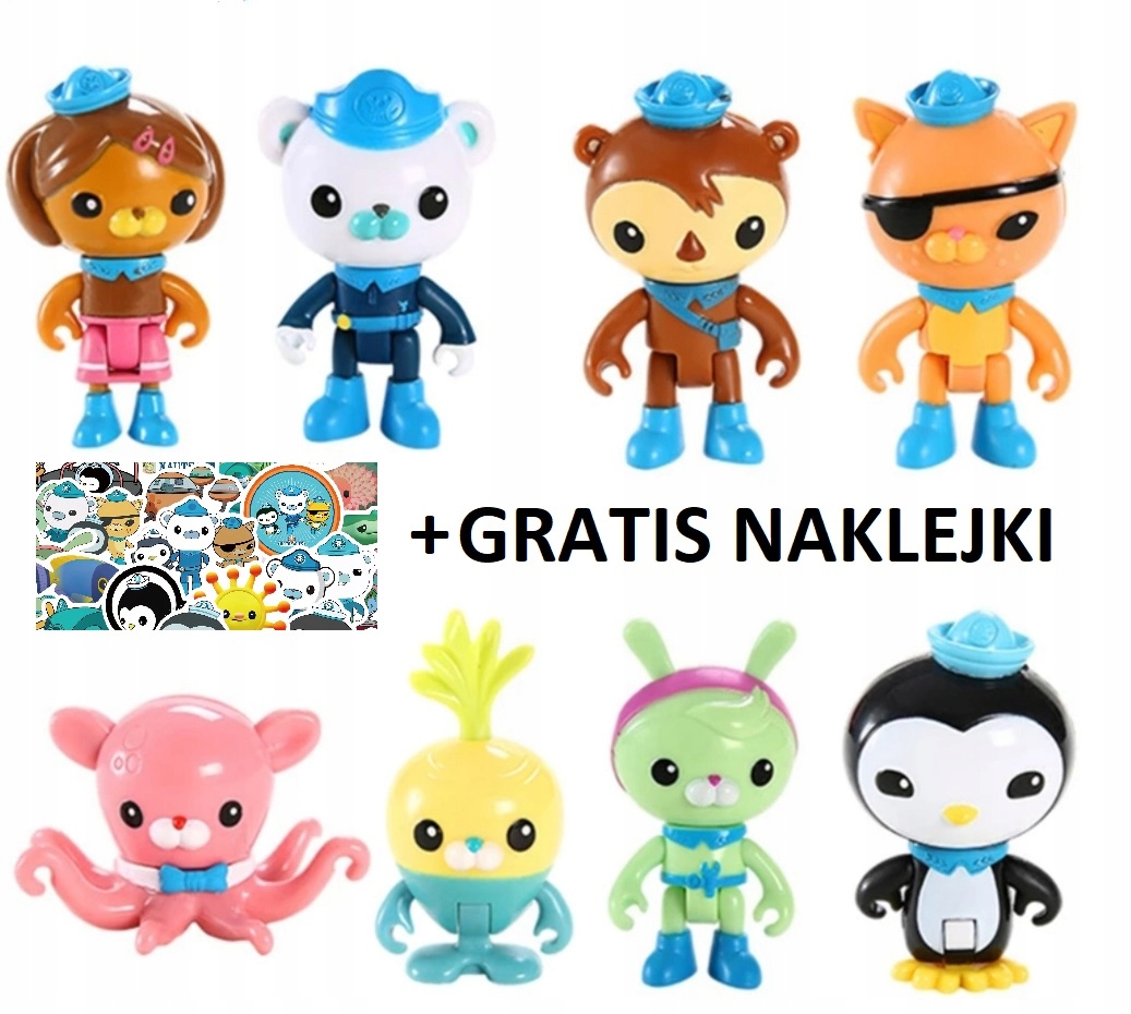 

Figurki Oktonauci 8 Szt. Zestaw Octonauci Jakość