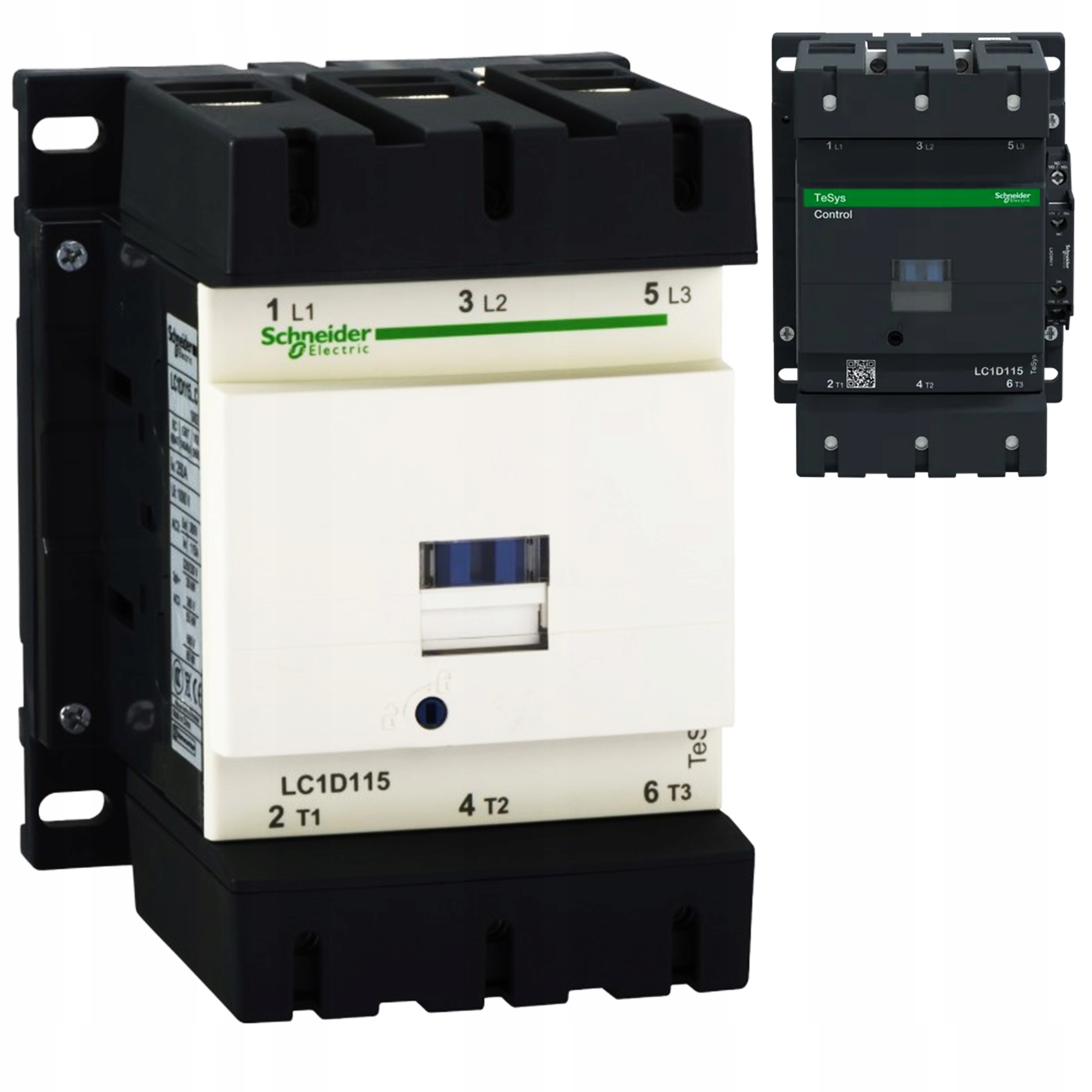 Stýkač výkonu TeSys Deca 115A 3P 230V Ac 1Z 1R cievka 230V 50/60HZ LC1D115P7