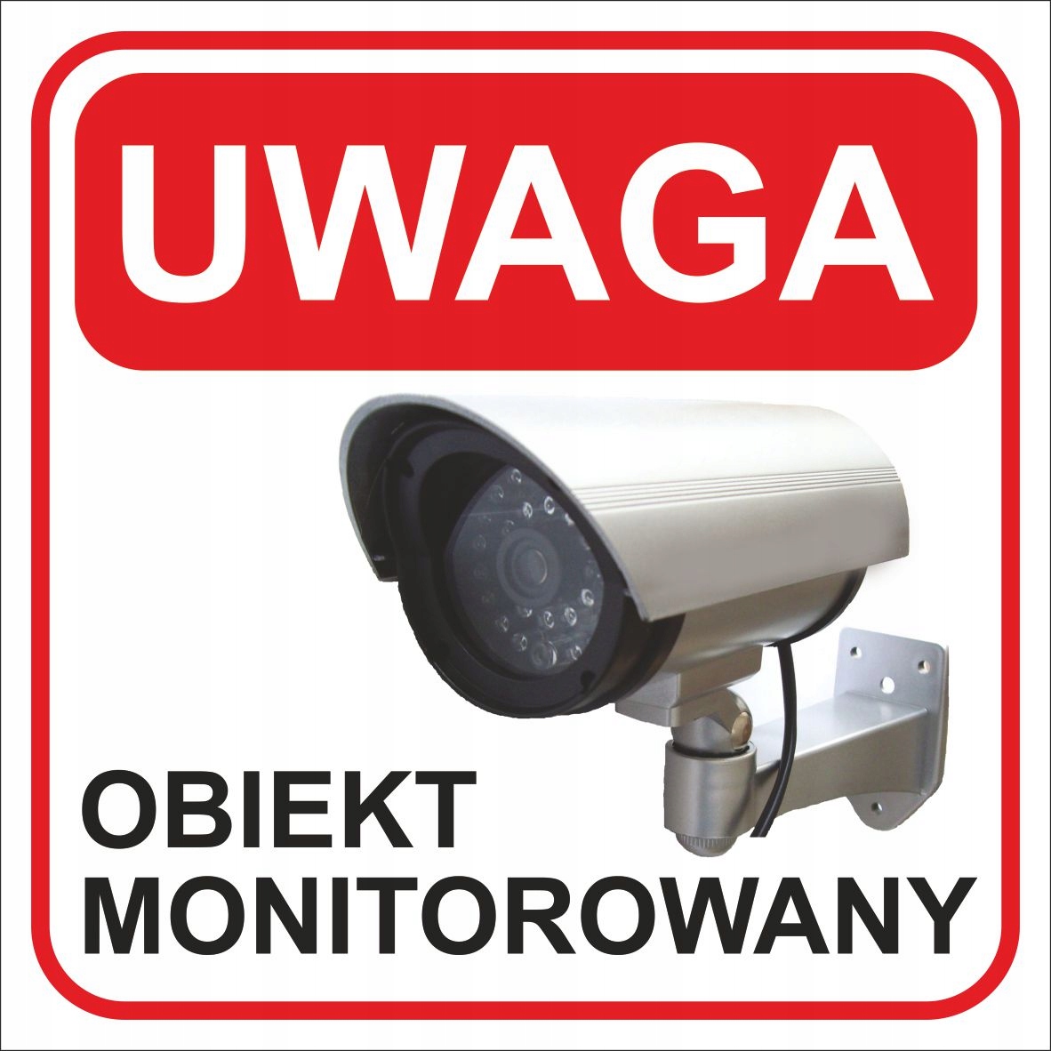 

Tabliczka Pcv Znak Obiekt Monitorowany 20x20
