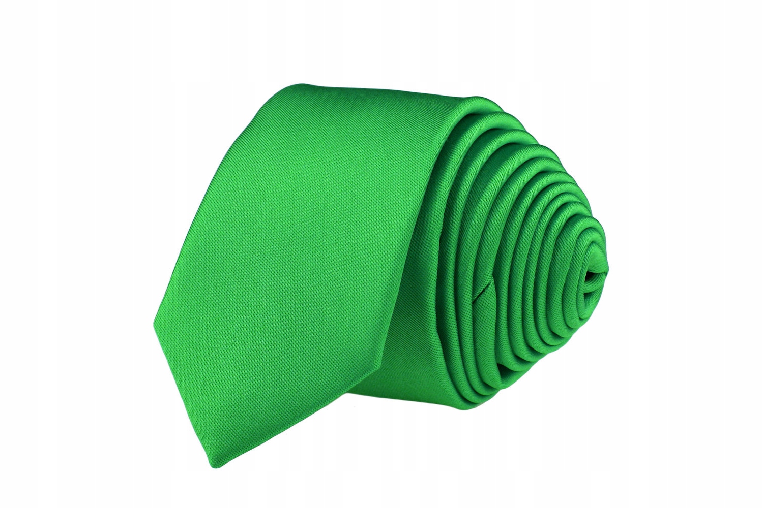 KRAWAT MĘSKI WĄSKI SLIM ŚLEDŹ ŚLEDZIK 5 cm ZIELONY Marka Tissino