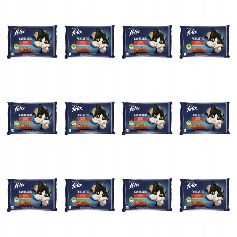 Felix Fantastic Mp Maso se zeleninou 4x85 g 340 g X12