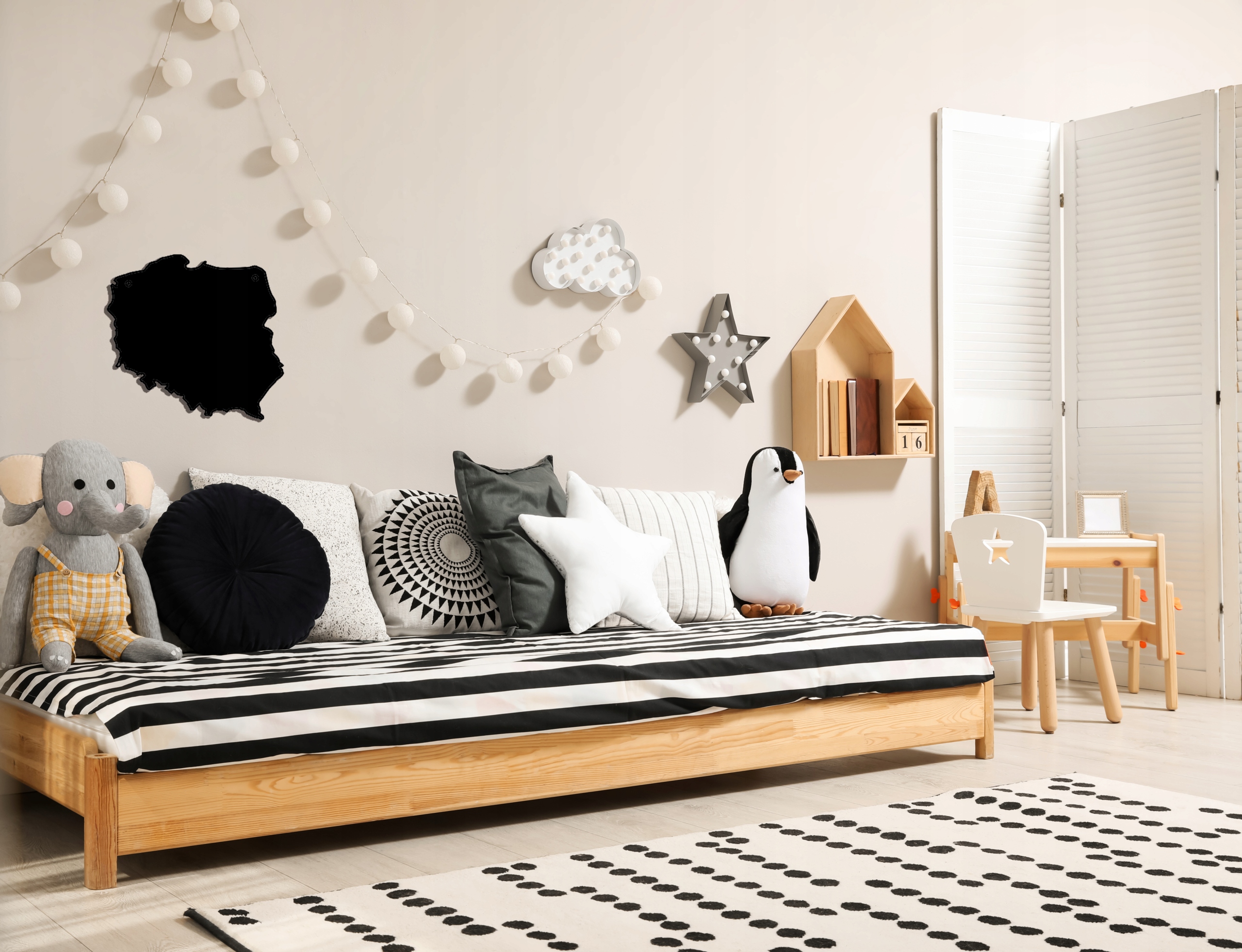 Tablica MAPA POLSKI magnesy kreda magnetyczna 45x48cm Producent inna