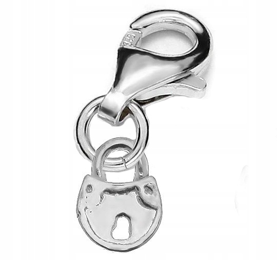 

Charms Srebro 925 Kłódka Serce do bransoletki