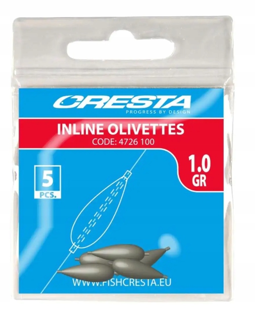 Ciężarki Cresta Inlines Olivettes 0,7G 5SZT