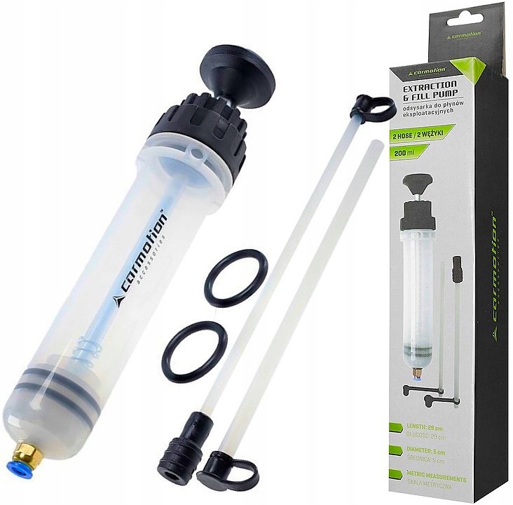 Odsysarka ręczna Carmotion 200 ml z rurką