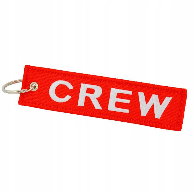 

Brelok Crew Ekipa Załoga red zawieszka do kluczy