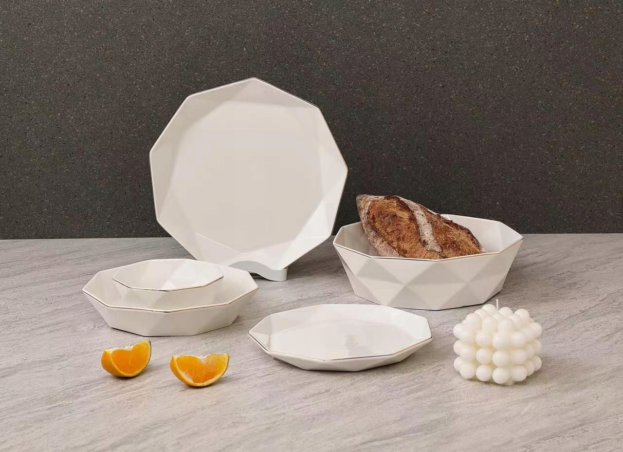 Obedový Set New Bone Gold White 25 Tgl. Y548