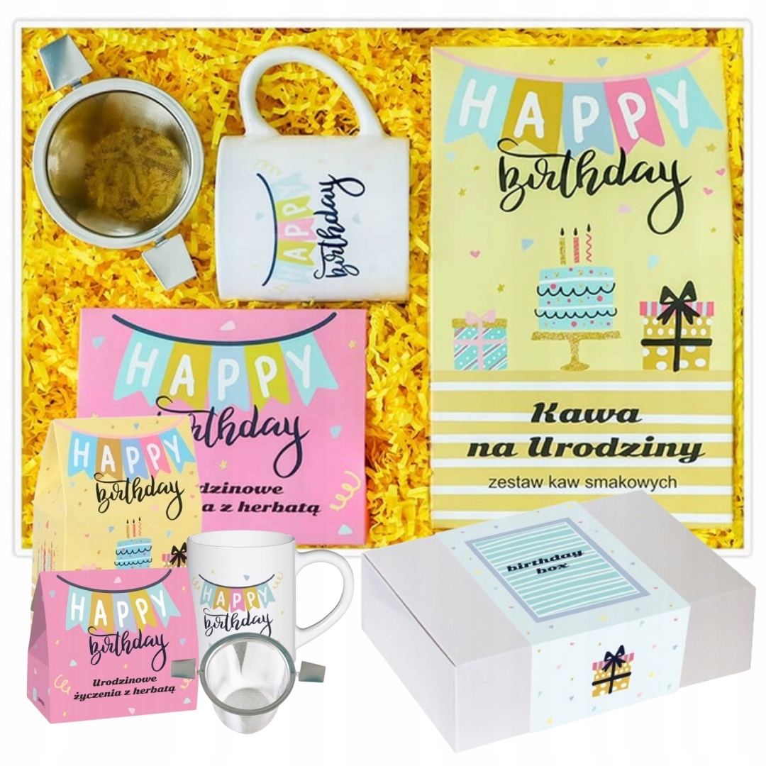 Najlepszy zestaw Aromatyczny Box z kawą w 10 smakach i herbatą upominek