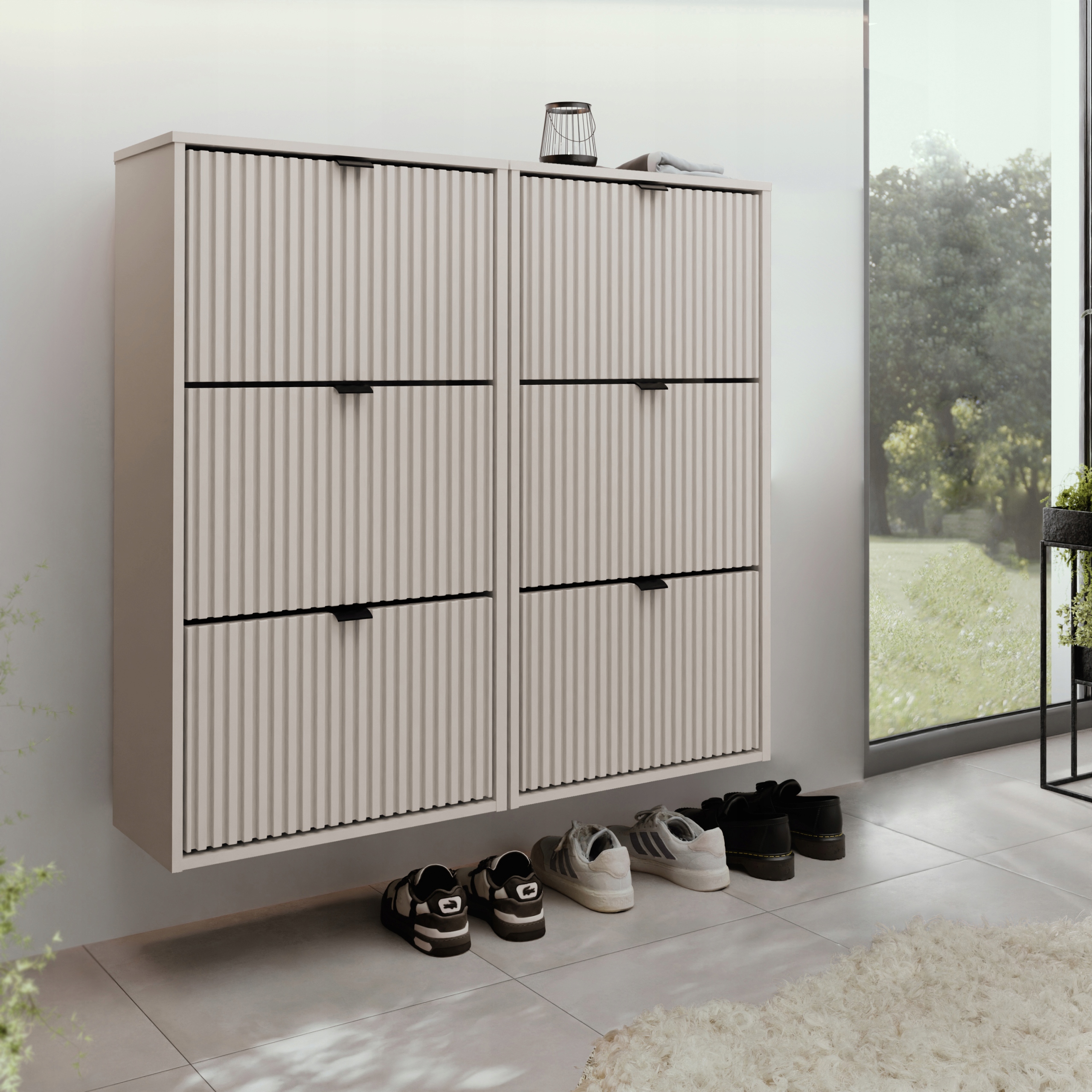 Botník Velaro X2 kašmír s rýhovanými předními částmi