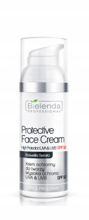 BIELENDA PROFESSIONAL KREM OCHRONNY UVA UVB SPF50 WYSOKA OCHRONA 50ML