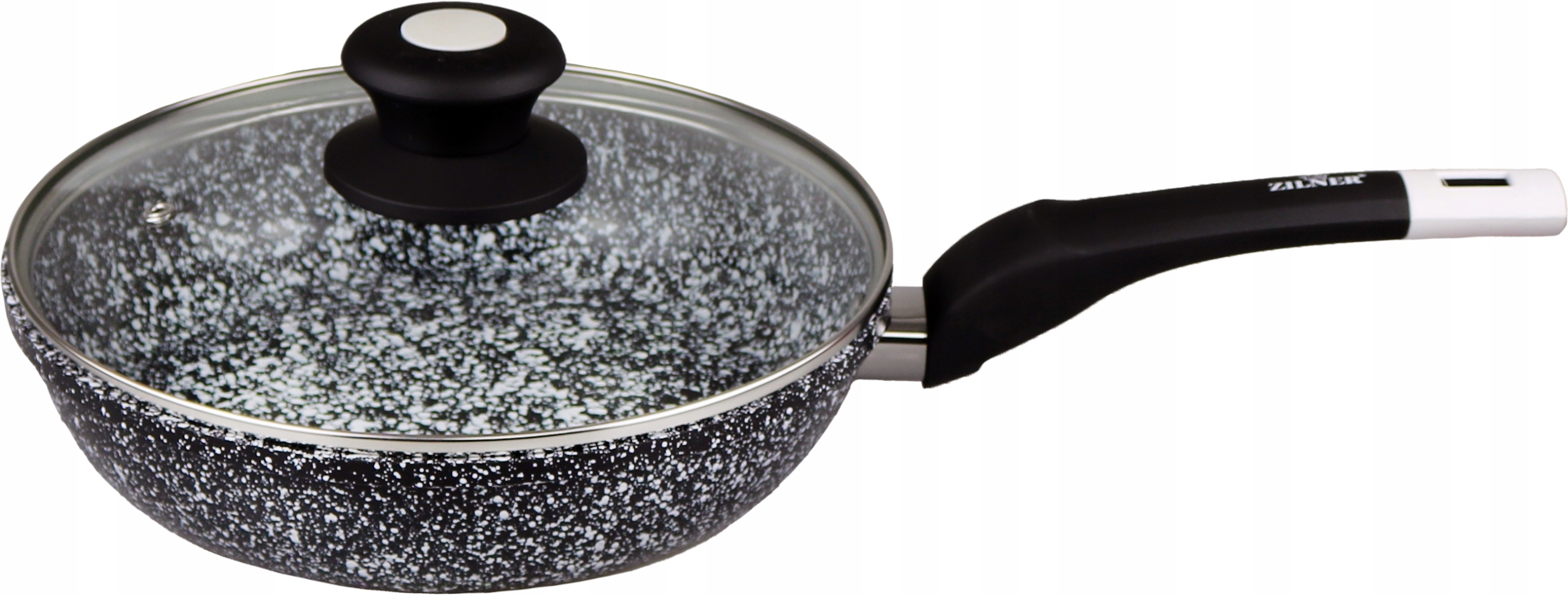 

Patelnia Marmurkowa z Pokrywką 24cm Granit Zilner