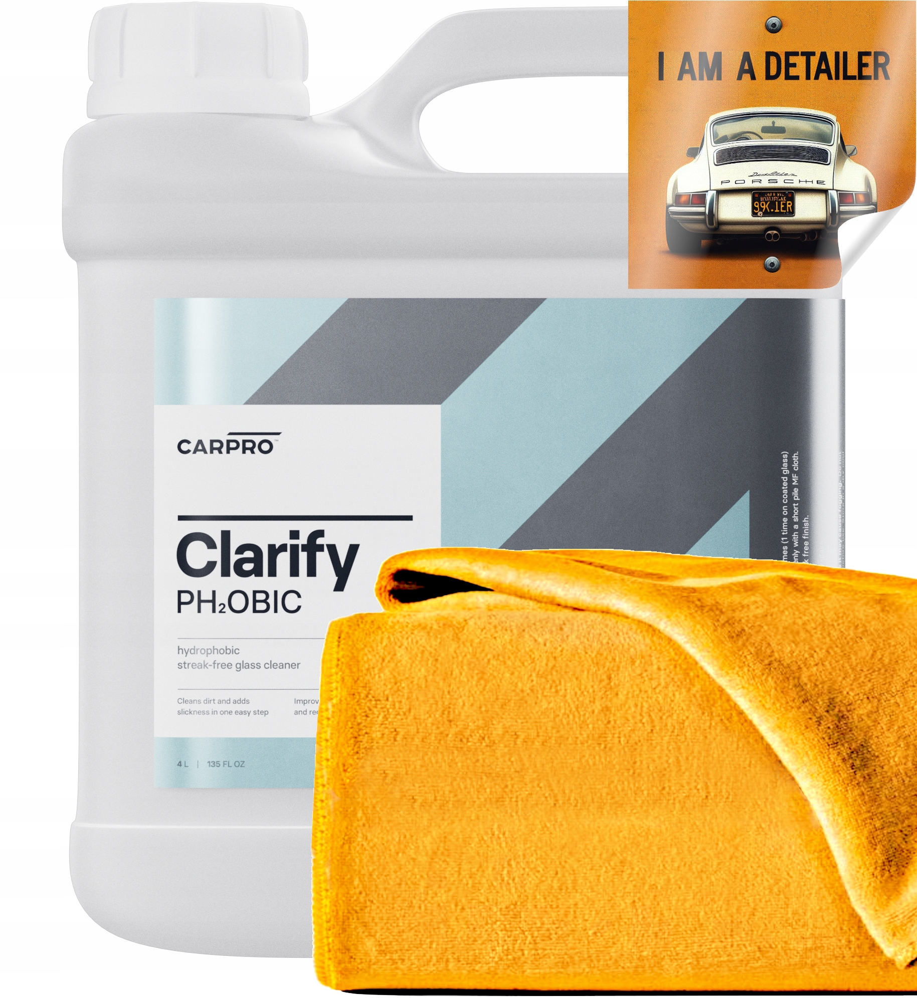 CARPRO CLARIFY PHOBIC PŁYN DO MYCIA SZYB Z EFEKTEM HYDROFOBOWYM 4000 ML