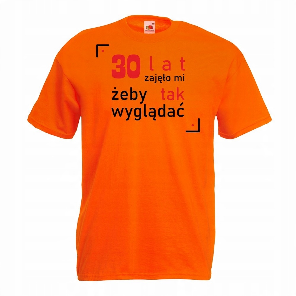 

Koszulka 30 lat urodziny XL pomarańczowa