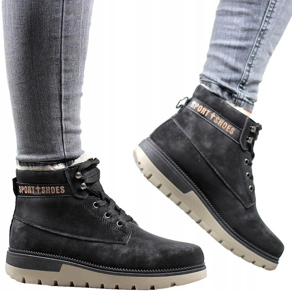 BUTY ZIMOWE TRAPERY SPORTOWE OCIEPLANE ŚNIEGOWCE 8