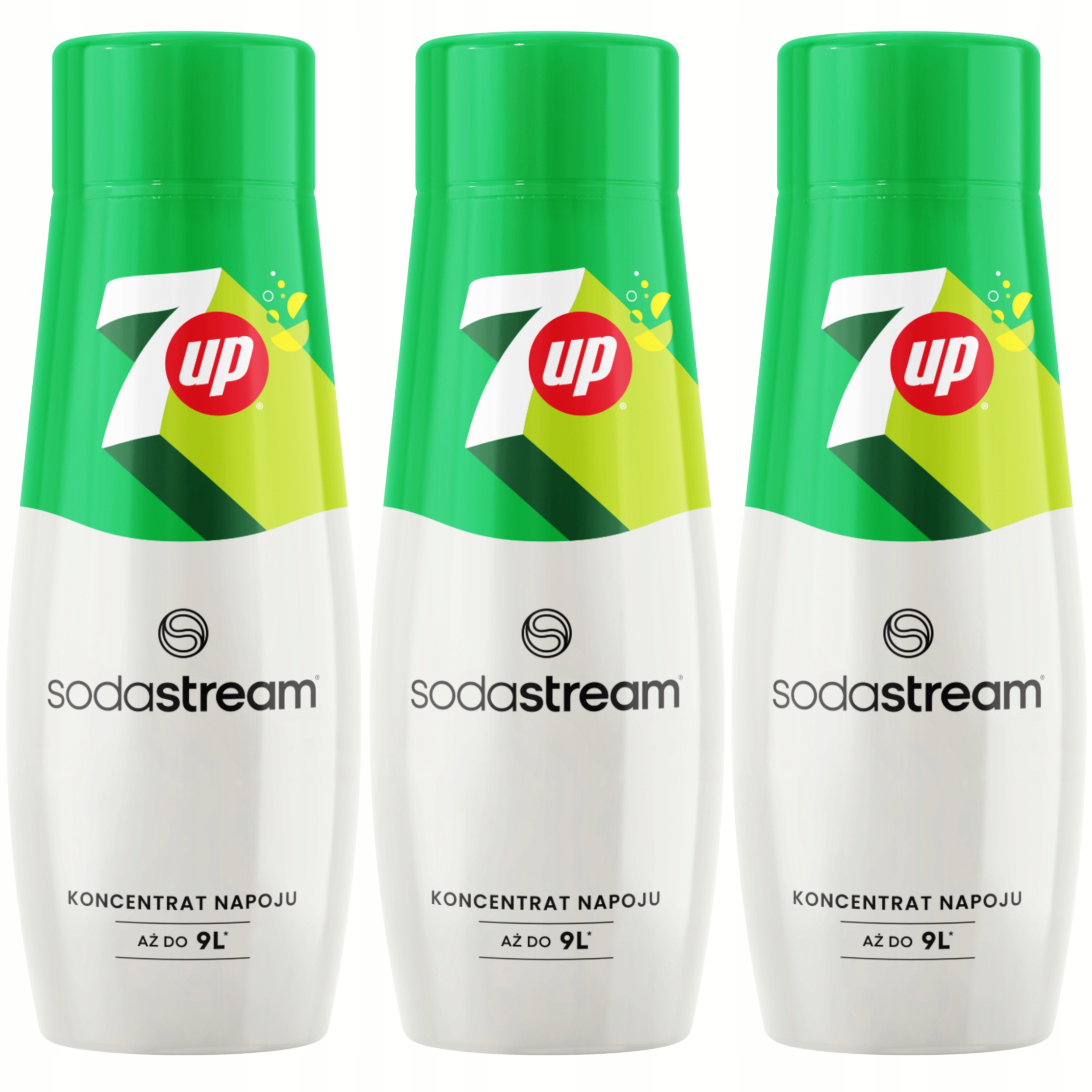 ZESTAW SYROPÓW SMAKOWYCH SODASTREAM 7 UP DO SATURATORA WODY TERRA 3X 440ML