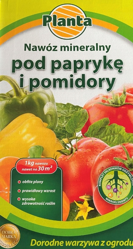 

Nawóz Mineralny Pod Paprykę I Pomidory 1KG! 30M2!