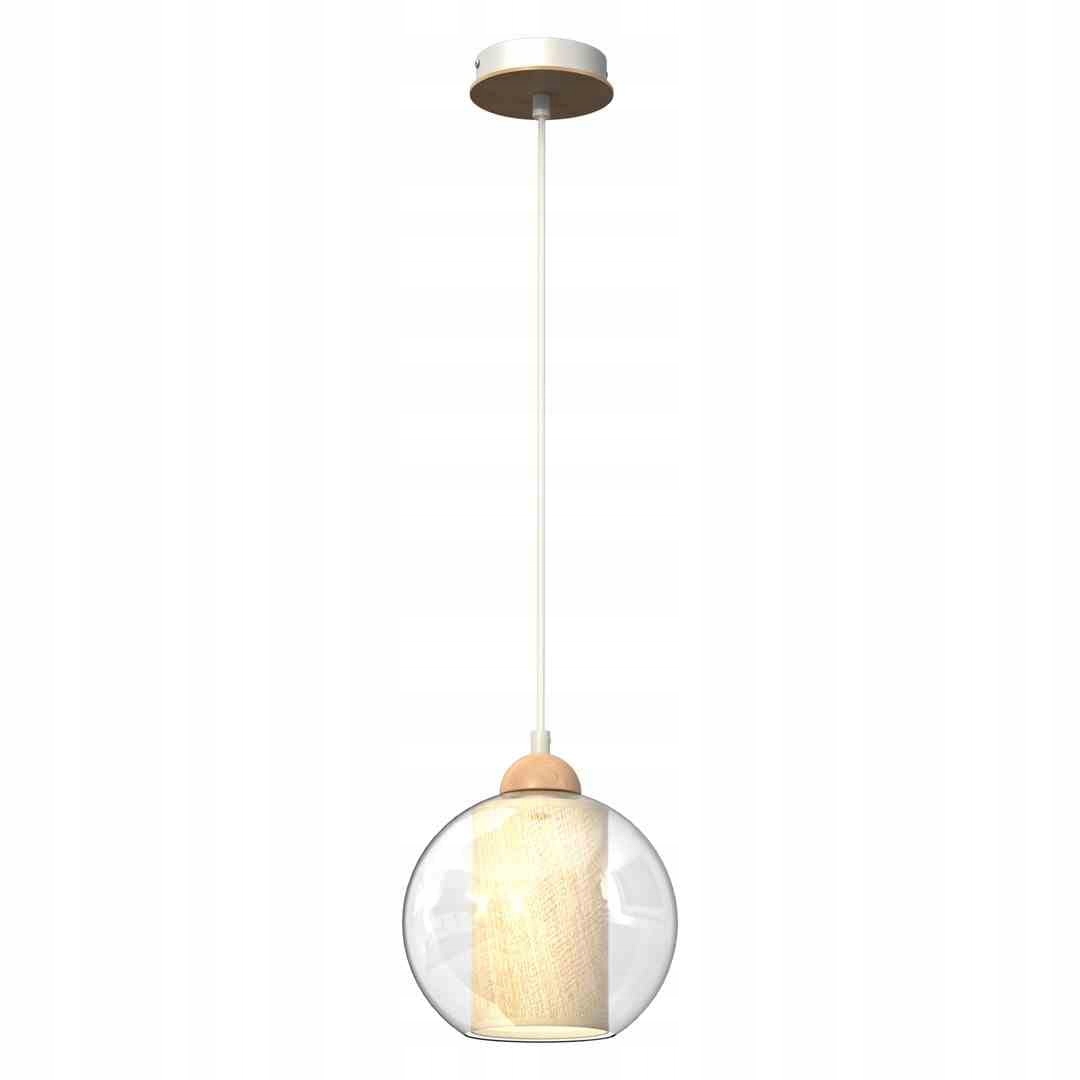 Závěsná lampa Milagro Tela MLP7955 E27 40W dřevo scandi, nastavitelná
