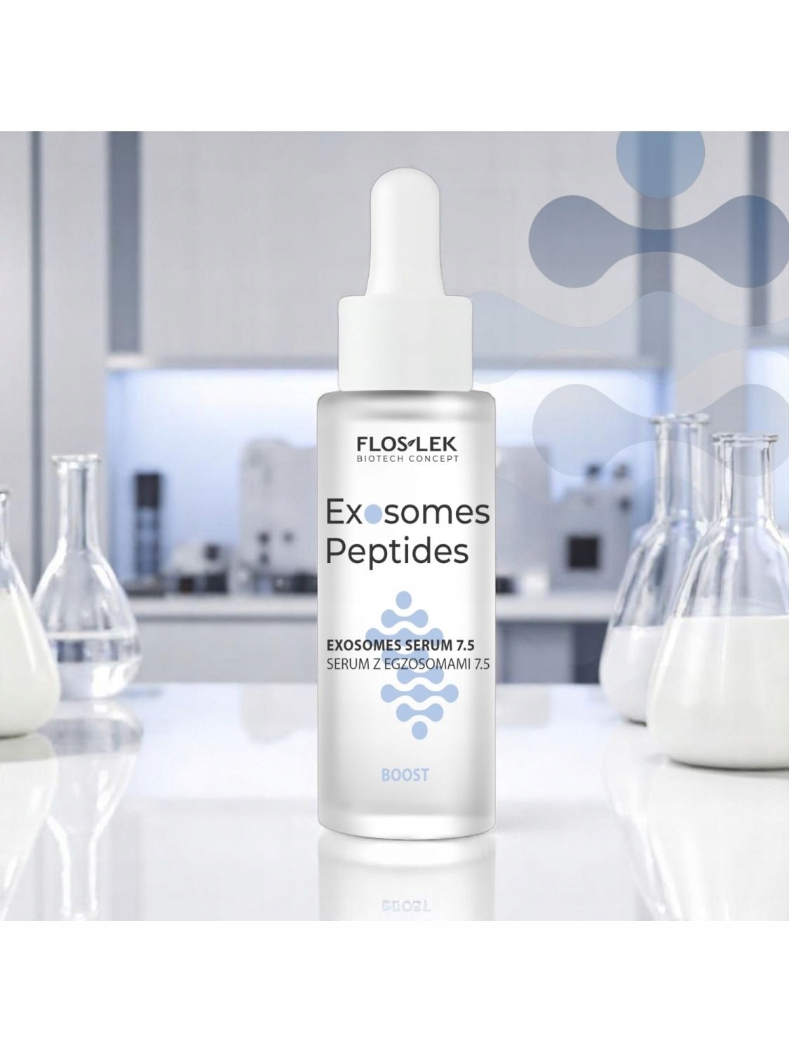 Floslek Exosome Peptides Sérum na obličej s exosomy, zpevňující a revitalizační