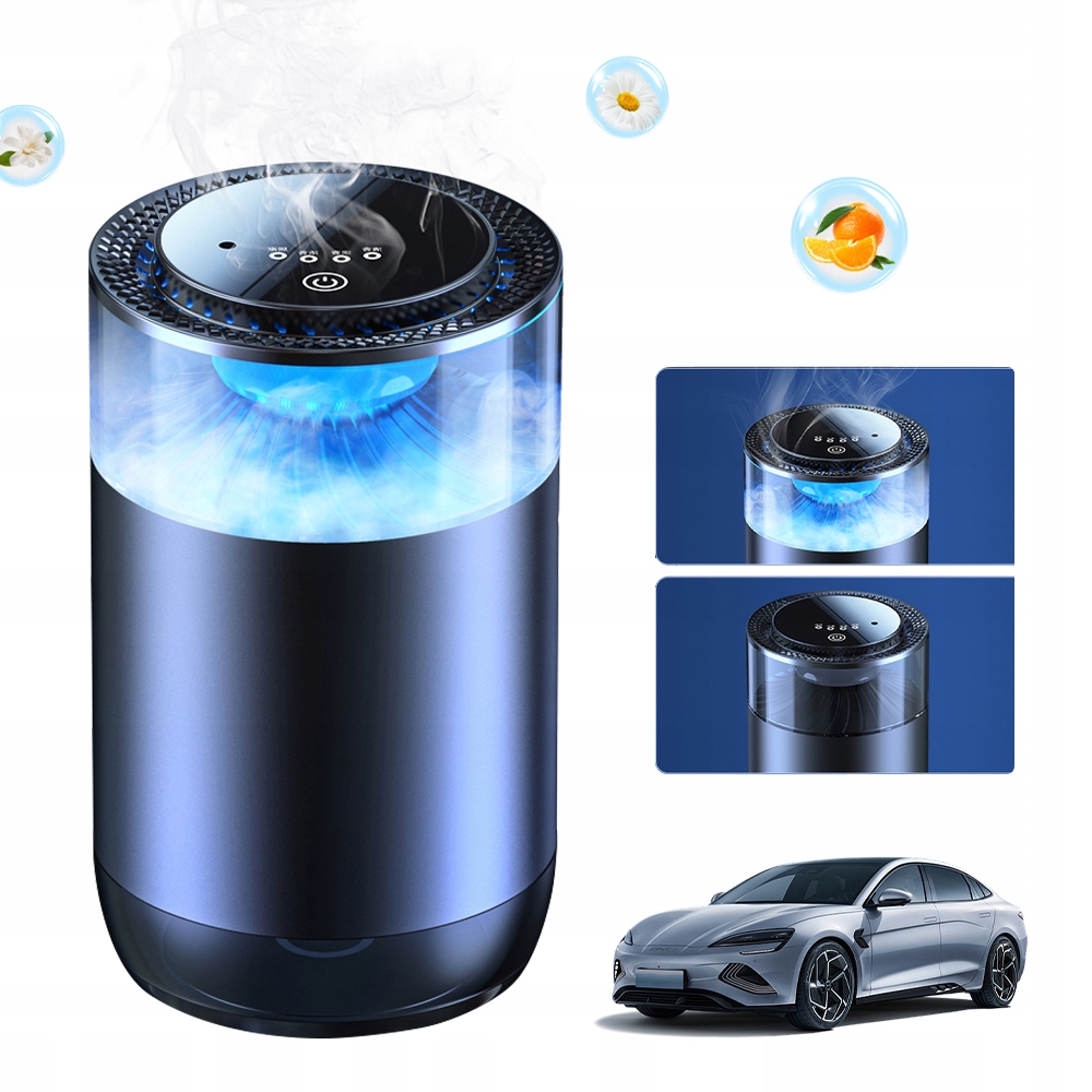 Czarny Dyfuzor Aromatyzer Led Zapach Do Samochodu Olejek