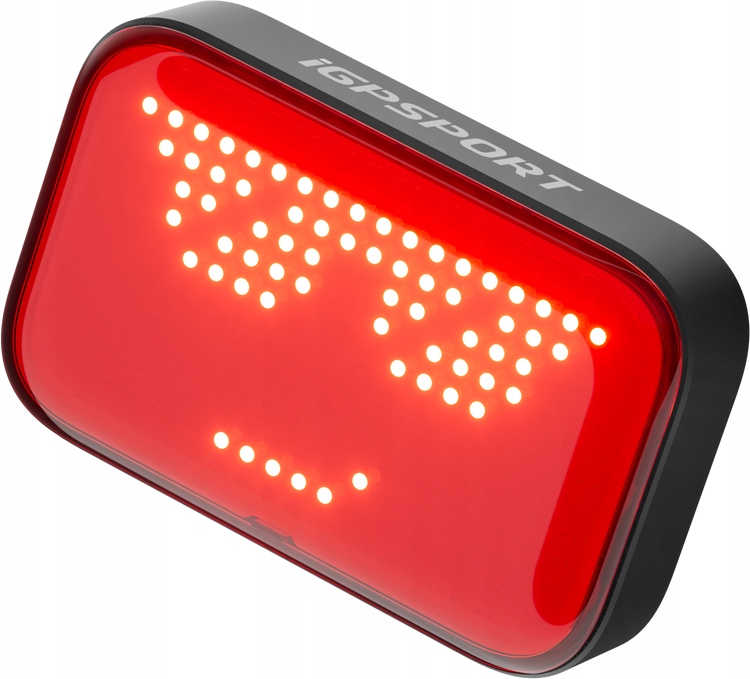 Inteligentna tylna lampka rowerowa iGPSport ET6 Led, z personalizacją