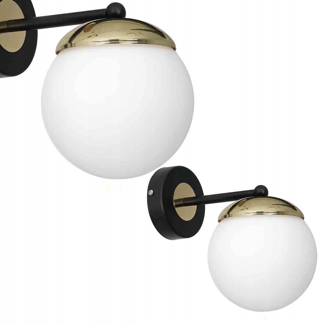 MiLAGRO Nástěnné svítidlo Sparta Black Gold 1Xe14 Lampa Stropní osvětlení